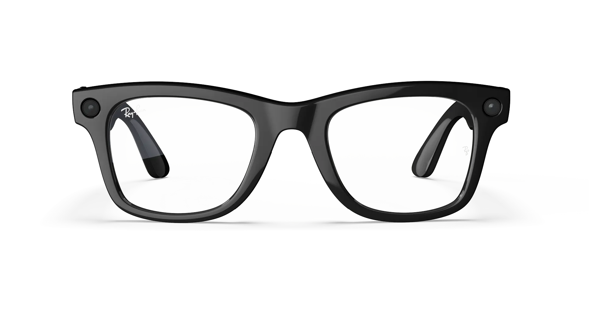 Ray-Ban Meta Wayfarer (Gen 1) Shiny Black AI Glasses with Clear Lenses - Vaizdas 2